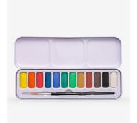 Derwent : Academy Watercolour Paint : Pan Set Of 12