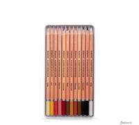 Derwent Academy Watercolour Pencils Metal Tin 12 Pack Skintone Drawing Art