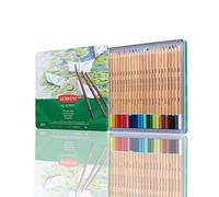 Derwent Academy Watercolour Pencils, Set of 24 in Tin, Multicolour Artist?s Pencils, Ideal for Wet or Dry Colouring, Drawing & Illustration, Premium