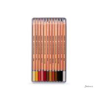 Derwent Academy Watercolour Flesh Skin Tones Pencils - 12 Tin Skintones