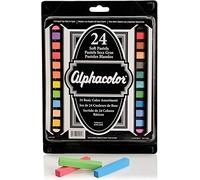 Derwent Alphacolor Soft Square Pastels, Multi-Colored, 24 Pastels per Set (102004)