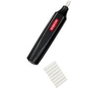Derwent Battery-operated Eraser Pen with 8 Spare Erasers, Black, 2301931