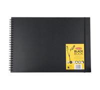 Derwent - Black Paper HB Sketch Book - 200gsm Landscape A3