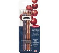 Derwent Blender & Burnisher Pencil Blister Pack, Set Of 4, Eraser & Sharpener I