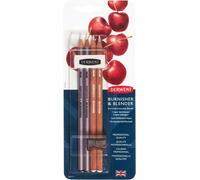 Derwent Blender & Burnisher Pencil Blister Pack, Set Of 4, Eraser & Sharpener I