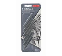Derwent Charcoal Drawing Blocks, Set of 6 Compressed Charcoal Sticks, Professional Quality, 35996 - Black
