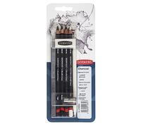 Derwent Charcoal Drawing Sampler Pack with Eraser and Sharpener, Professional Quality, 700664,White,6 Count (Pack of 1)