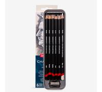 Derwent : Charcoal Pencil : Tin Set of 6