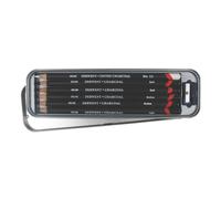 Derwent Charcoal Pencils Tin with Pencil Sharpener - Set of 6