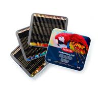 Derwent Chromaflow Pencils, Set of 72 in Tin, 3.5mm Round, Premium Core Strength, Blendable with Smooth Texture, Ideal for Drawing, Colouring & Layering, Professional Quality, 2306014