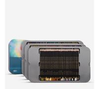 Derwent Chromaflow Pencils, Set of 100 in Tin, 3.5mm Round Core, Premium Core Strength, Blendable with Smooth Texture, Ideal for Drawing, Colouring & Layering, Professional Quality, 2306262