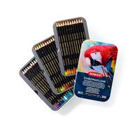 Derwent Chromaflow Pencils, Set of 36 in Tin, 3.5mm Round Core, Premium Core Strength, Blendable with Smooth Texture, Ideal for Drawing, Colouring & Layering, Professional Quality, 2306012