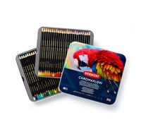 Derwent Chromaflow Pencils, Set of 48 in Tin, 3.5mm Round Core, Premium Core Strength, Blendable with Smooth Texture, Ideal for Drawing, Colouring & Layering, Professional Quality, 2306013