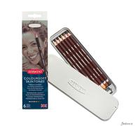 Derwent Coloursoft Skin Tone Pencil Tin Set Of 6