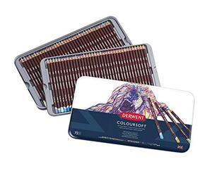 Derwent Coloursoft Colouring Pencils, Drawing & Writing, Set Of 72, Ideal For Colour Building, Professional Quality, 0701029