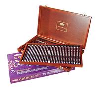 Derwent Coloursoft Colouring Pencils, Drawing & Writing, Set Of 72 In Wooden Gift Box, Ideal For Colour Building, Professional Quality, 0701031
