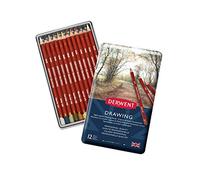 Derwent Drawing Colouring Pencils, Drawing & Writing, Set Of 12, Ideal For Illustrating & Detailing, Professional Quality, 0700671