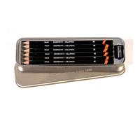 Derwent Graphic Graphite Drawing Pencils, Set of 6 with Sharpener, Professional Quality, 700835