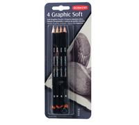 Derwent Graphic Pencils Soft Pack 4 Count (39005)
