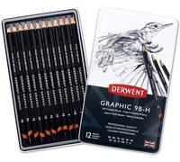 Derwent Graphic Soft Graphite Drawing Pencils, Ideal For Illustrating & Shading