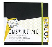 Derwent Graphik Inspire Me Hardback Sketch Book - 80 Pages, Professional Quality, 2302237, Black, Medium