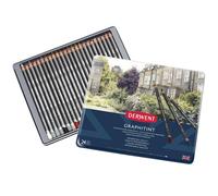 Derwent Graphitint Tinted Graphite Drawing Pencils, Set Of 24, Watersoluble, Professional Quality, 0700803