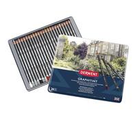 Derwent Graphitint Tinted Graphite Drawing Pencils, Tin of 24