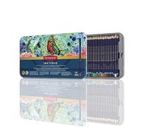Derwent Inktense Permanent Watercolour Pencils, Set of 36 in a Tin, 4mm Premium Core, Water-Soluble, Ideal for Colouring, Painting and Crafting, Professional Quality (2301842)