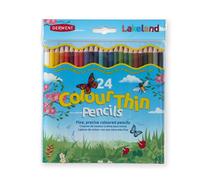 Derwent Lakeland Colouring Pencils for Kids - Pack of 24 Colourthin Coloured Pencils, Kids Colouring Pencils for Arts and Crafts, Assorted Colours