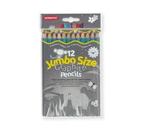 Derwent 0700267 Lakeland Jumbo Graphite Pencils, Blue,Set of 12