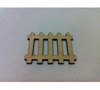 Derwent Laser Crafts Picket Fence Fairy Hobbit Elf House Craft Accessory Pack of 10