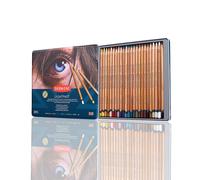 Derwent Lightfast Pencils Set Of 24 In Tin, 4mm Round Core, Premium Core Strength, Creamy Texture, Ideal For Fine Art Drawing & Colouring,