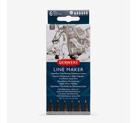 Derwent : Line Maker Pen : Black : Set of 6