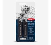 Derwent 0.5 mm Precision Mechanical Pencil Refill Set, HB/2B Leads and Erasers, Professional Quality, 2302430