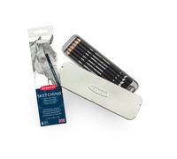 Derwent Metallic Box Hb/2b/4b Graphite Pencil 6 Units
