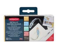 derwent metallic watercolour paint palette