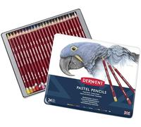 Derwent Pastel Pencils, Soft Pastel Drawing Pencils, Tin of 24