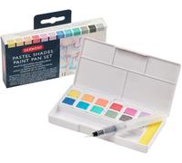 Derwent Pastel Shades Paint Set, Set of 12 Assorted Pastel Paint Pans, Includes