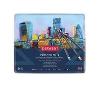 Derwent Procolour Colouring Pencils 24 Tin