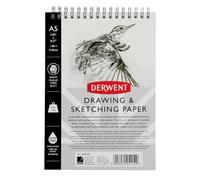 Derwent Sketch Pad A5 Portrait, Drawing & Writing, 30 Sheets, Acid-Free Paper, Wirebound Spine, Professional Quality, 2300140