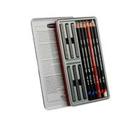 Derwent Sketching Collection Mixed Drawing Materials Pencils & Blocks Pack Of 12