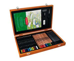Derwent Sketching Pencils Watercolours Notebook Painting Kit 35 Units