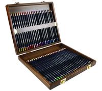 Derwent Studio Colouring Pencils, Drawing & Colouring, Set Of 48 In A Wooden Gift Box, Ideal For Illustrating & Detailing, Professional Quality,