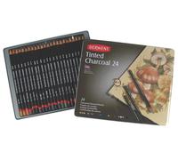 Derwent Tinted Charcoal Pencils 24 Tin