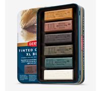 Derwent : Tinted Charcoal XL Block : Tin of 6