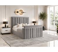 Derwent Tv Bed With Ottoman Gas Lift Storge Silver