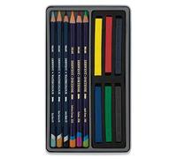 Derwent Watercolour Collection Sampler Kit, Painting & Drawing, Drawing Set Of 12 Watercolour Pencils & Blocks, Includes Inktense, Professional Quality, 0700303