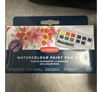 Derwent Watercolour Paint Pan Set of 12 Colours Brand New ️