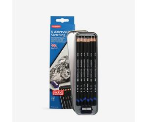 Derwent : Watersoluable Sketching Pencil : Tin Set of 6