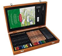 Derwent Academy Wooden Gift Box, Complete Starter 35 Piece Art Set, optimum Collection for Drawing, Sketching & Crafts, Premium Hobbyist Quality Kit For Adults or Teenage Artists, 2300147